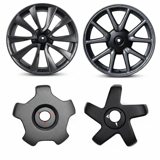 18" 19” Hub Center Caps for Model 3 (2017-2023) | Quick-Snap & Tool-Free