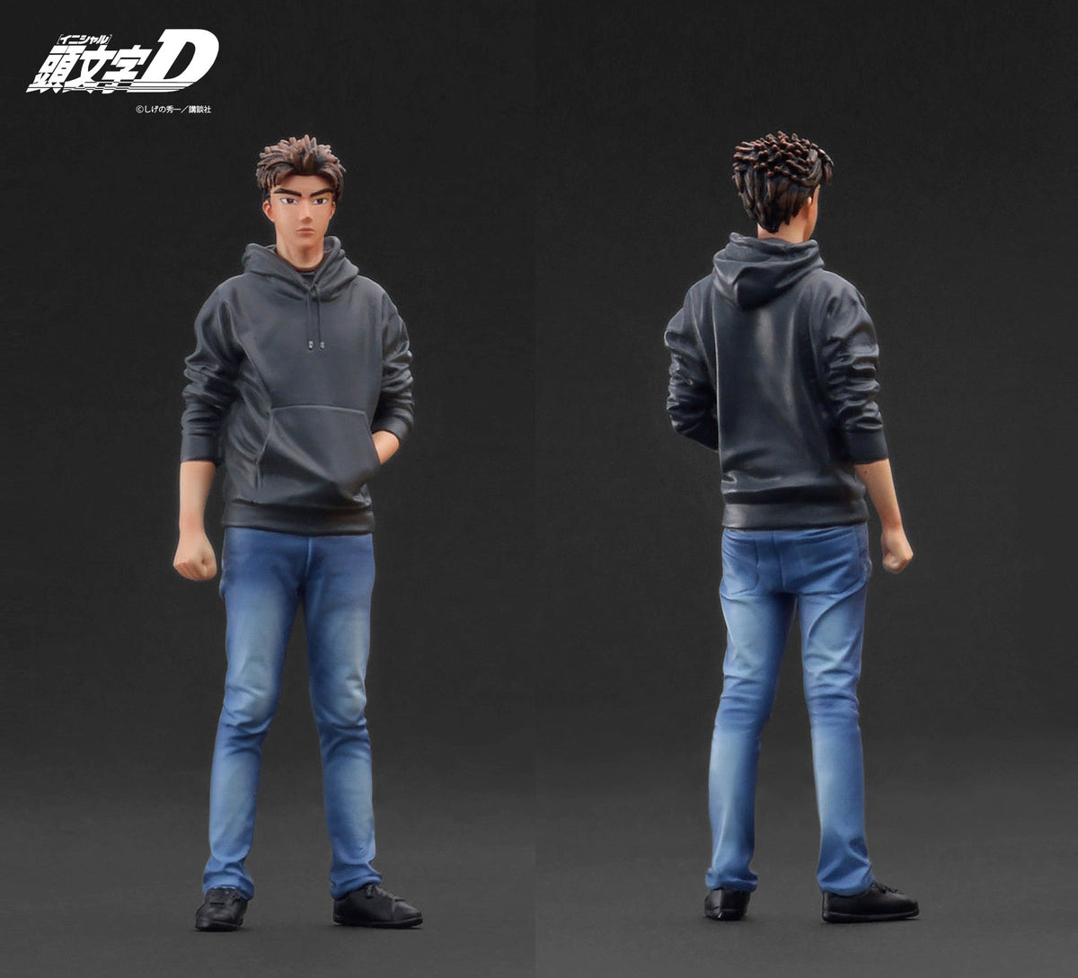 Ignition Model 1:18 INITIAL D Mazda RX-7 Mazda Speed A-spec (FD3S) Yellow With Mr. Keisuke Takahashi IG3941