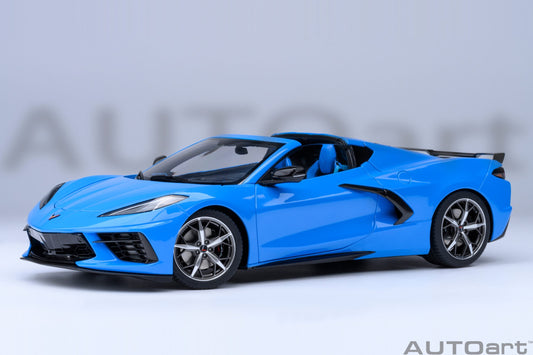 AUTOart 1:18 Chevrolet Corvette C8 Stingray Z51 in Rapid Blue 71281