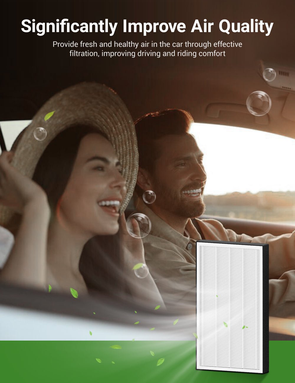 Activated Carbon Cabin Air Filter for Model S | HEPA PM2.5 Filtration