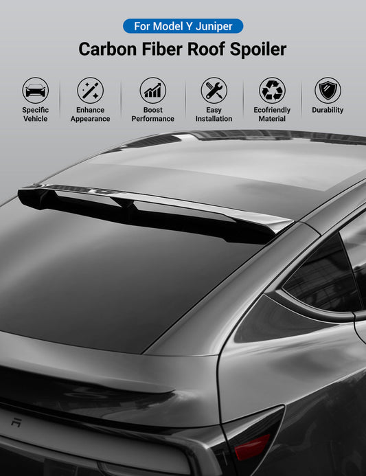 Dry Carbon Fiber Roof Spoiler for Model Y 2020-2026 | TESERY