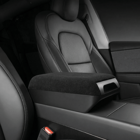 Center Console Armrest Riser with Hidden Sliding Storage for Model 3 Highland & Model Y Juniper