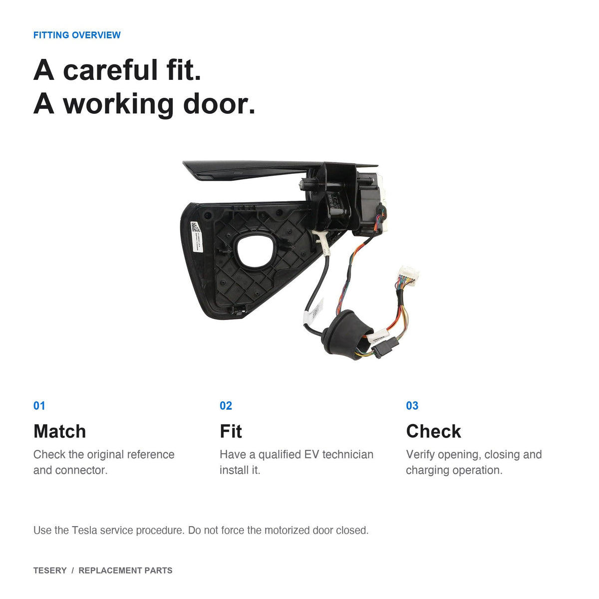 Charge Port Door Assembly for Tesla Model 3 / Model Y – North America