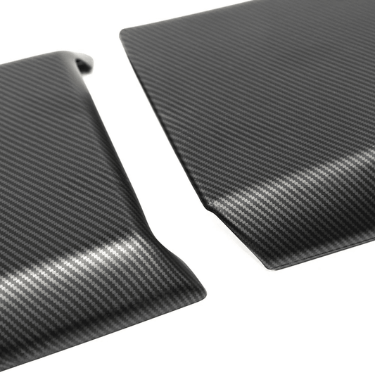 Cybertruck Armrest Carbon Fiber Style ABS Protective Trim Overlay