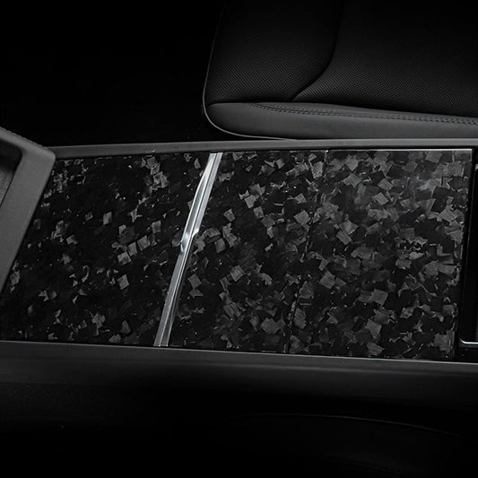 Dry Carbon Fiber Panel Console Wrap For Model Y Juniper / Model 3 Highland / Model YL