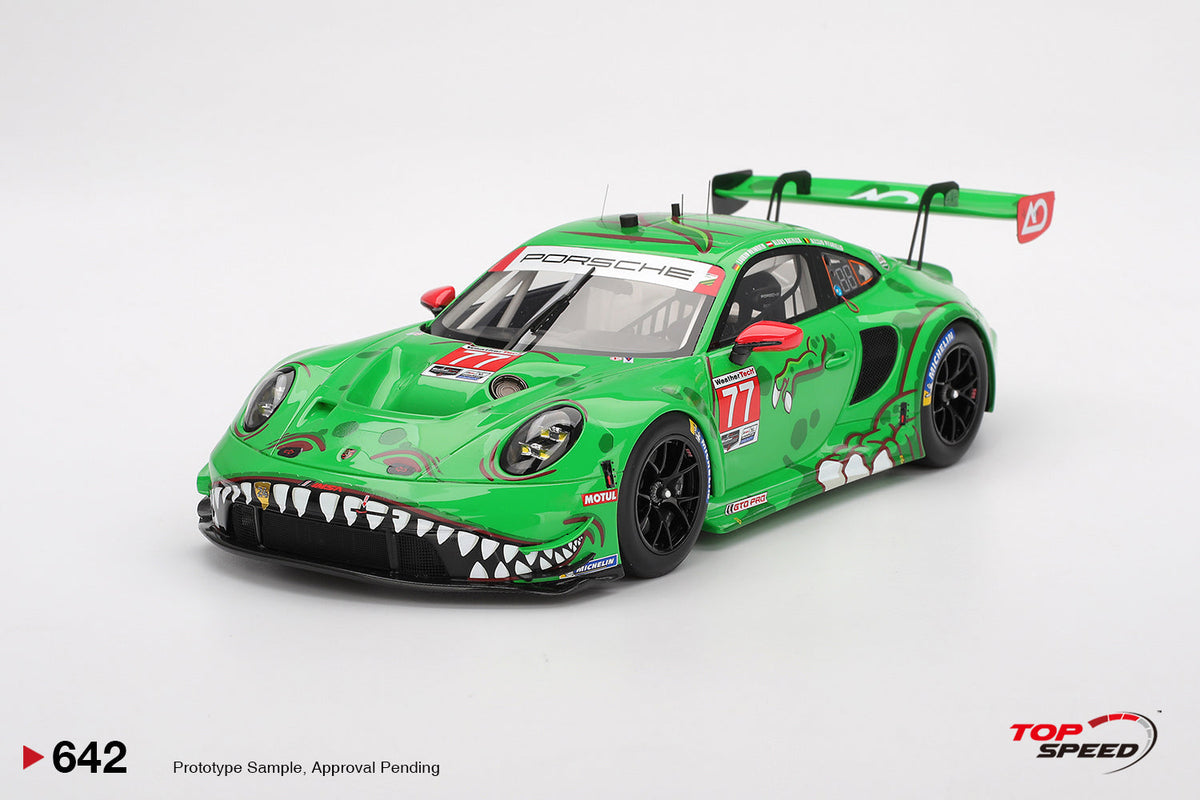TOPSPEED 1:18 Porsche 911 GT3 R (992) #77 AO Racing 2025 IMSA DAYTONA 24Hrs TS0642