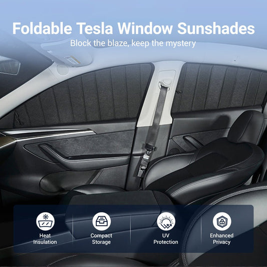 TESERY Foldable Window Shades for Model 3 & Model Y
