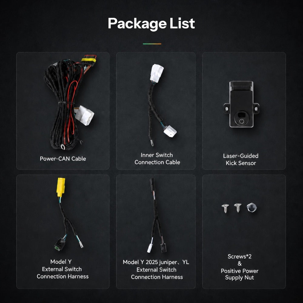 TESERY Laser-Guided Kick-to-Open Trunk Sensor Light for Model Y (2020–2026)
