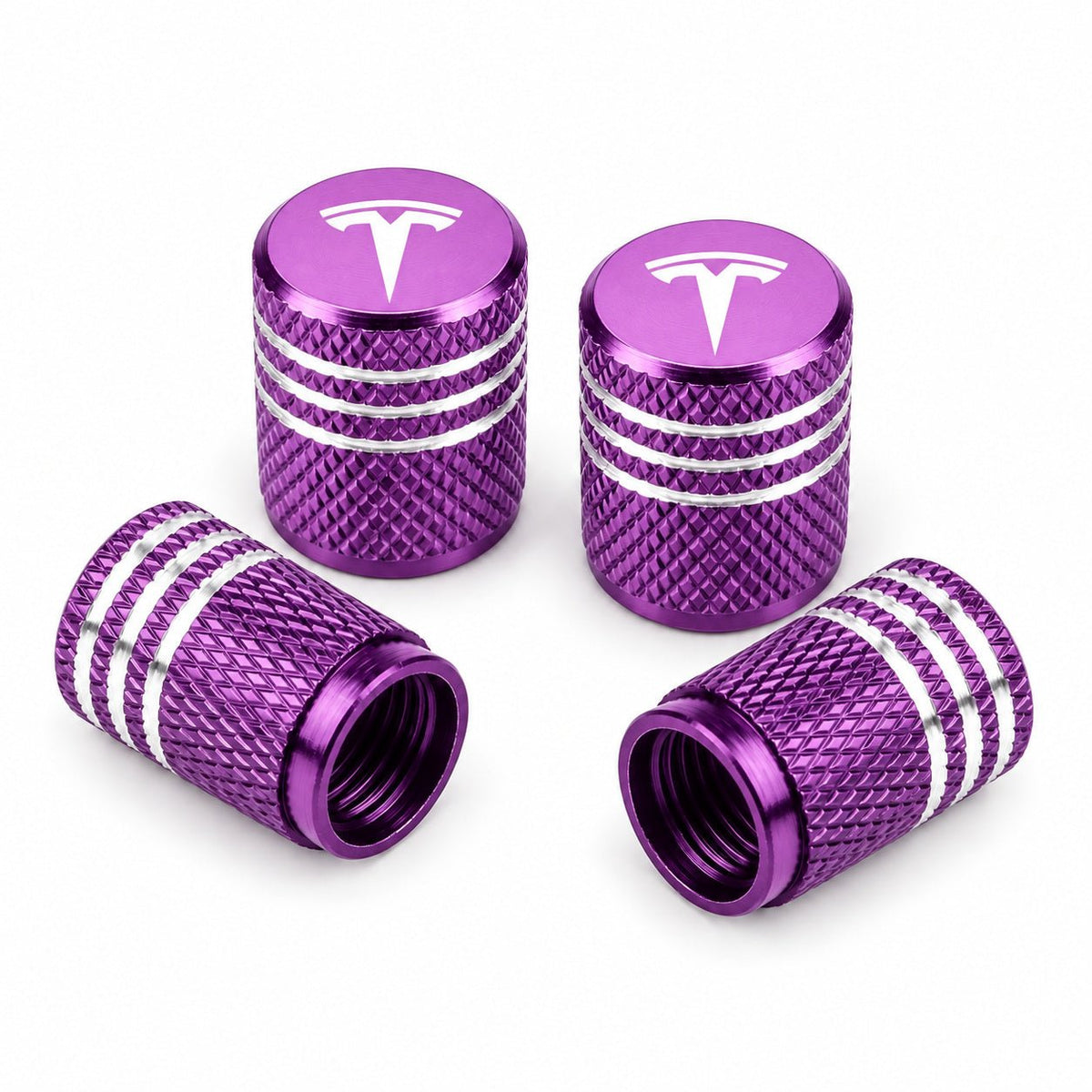 Valve Stem Caps 4 Pack Fit Suitable for Tesla 3/Y/S/X 2017-ON