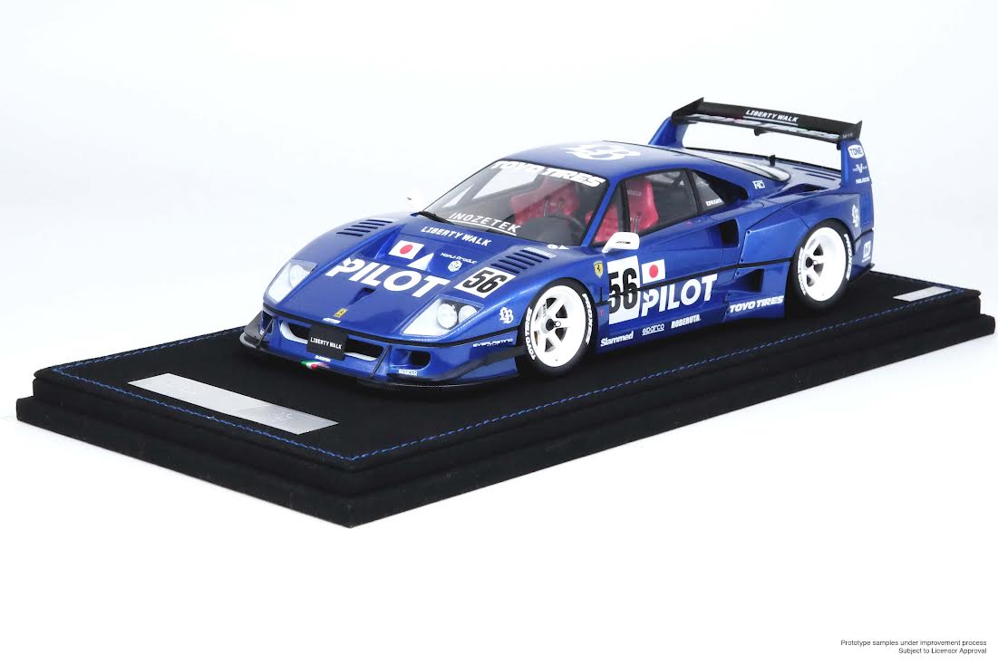 INNO18 1:18 LBWK F40 Blue Tokyo Auto Salon 2024