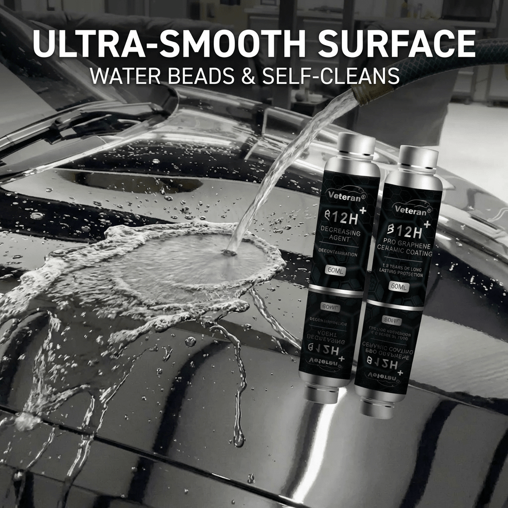 12H Graphene Ceramic Coating & Degreaser Kit | Mirror Shine & Hydrophobic