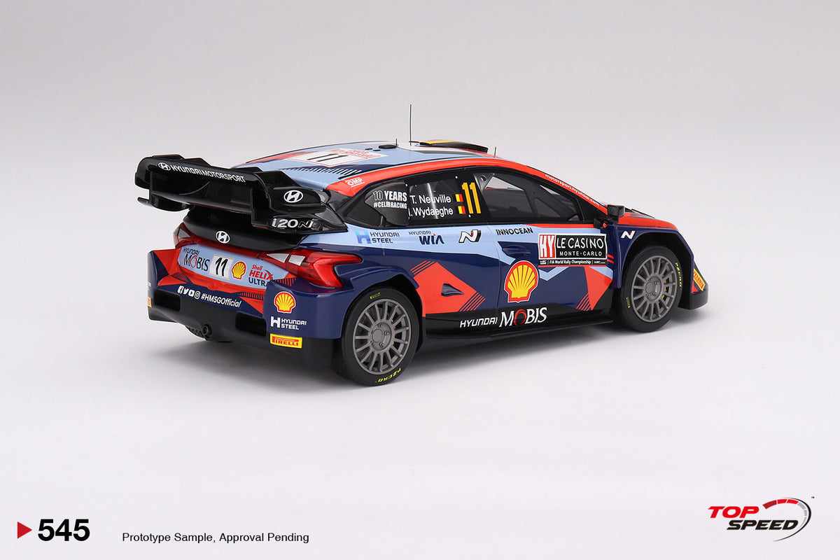 Topspeed 1:18 Hyundai i20 N Rally1 2023 Rally MonteCarlo 3rd Place #11