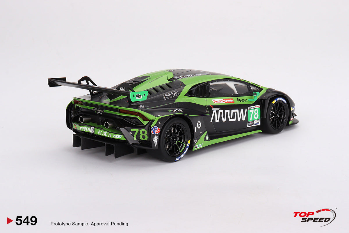 TOPSPEED 1:18 Lamborghini Huracán GT3 EVO2 #78 Forte Racing IMSA 2023 Daytona 24 Hrs