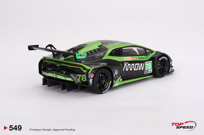 TOPSPEED 1:18 Lamborghini Huracán GT3 EVO2 #78 Forte Racing IMSA 2023 Daytona 24 Hrs