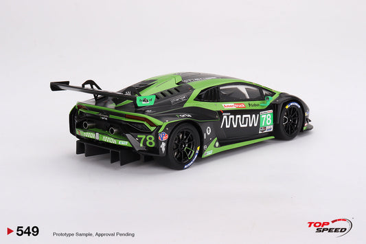 TOPSPEED 1:18 Lamborghini Huracán GT3 EVO2 #78 Forte Racing IMSA 2023 Daytona 24 Hrs