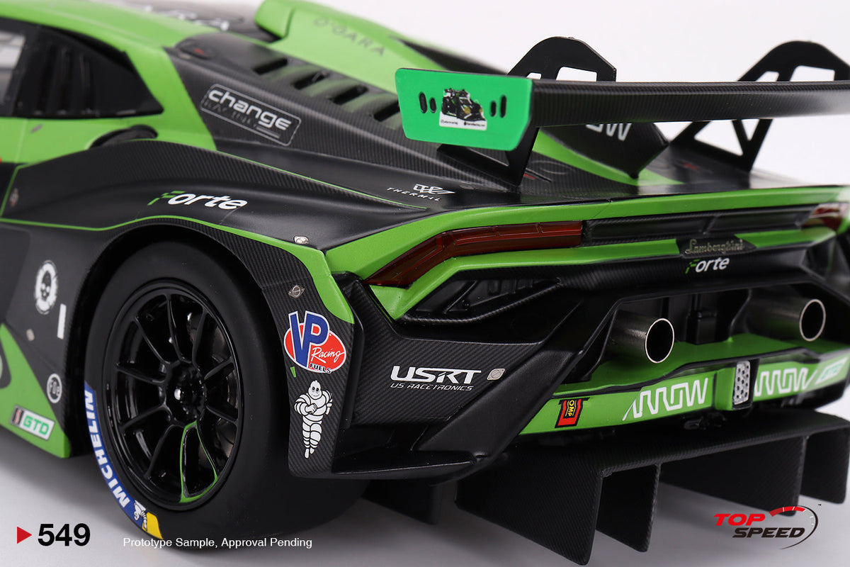 TOPSPEED 1:18 Lamborghini Huracán GT3 EVO2 #78 Forte Racing IMSA 2023 Daytona 24 Hrs