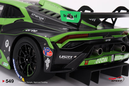 TOPSPEED 1:18 Lamborghini Huracán GT3 EVO2 #78 Forte Racing IMSA 2023 Daytona 24 Hrs