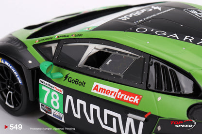 TOPSPEED 1:18 Lamborghini Huracán GT3 EVO2 #78 Forte Racing IMSA 2023 Daytona 24 Hrs