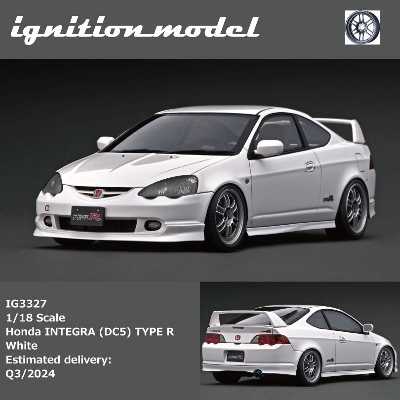 IG 1:18 Honda INTEGRA (DC5) TYPE R White IG3327