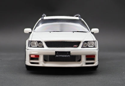 Ignition Model 1:18 Nissan STAGEA 260RS (WGNC34) White With RB26DETT Engine IG2889