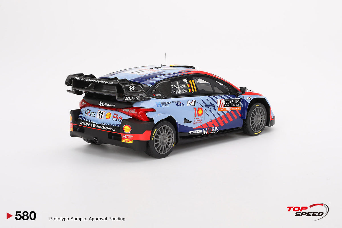 Topspeed 1:18 Hyundai i20 N Rally1 Hybrid #11 2024 Rally Monte Carlo Winner 2024