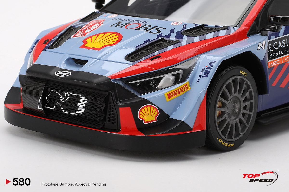 Topspeed 1:18 Hyundai i20 N Rally1 Hybrid #11 2024 Rally Monte Carlo Winner 2024