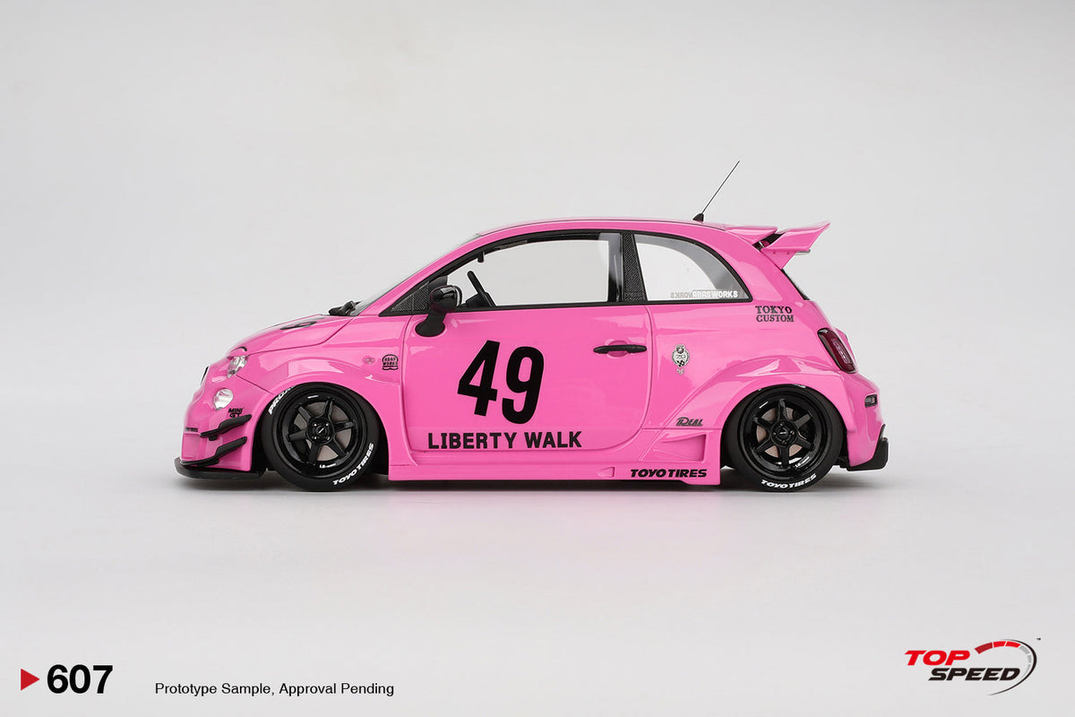 Topspeed 1:18 LB-WORKS x Abas Works Abarth 595 Pink TS0607