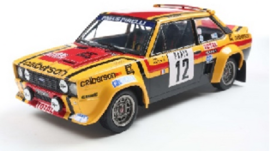 Solido 1:18 FIAT 131 ABARTH YELLOW #12 1980 S1806007