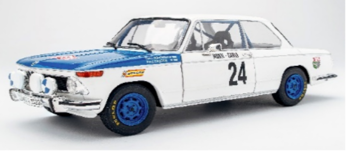 Solido 1:18 BMW 2002 TII WHITE #24 T.MAKINEN/P.EASTER RALLYE MONTE-CARLO 1969 S1808603