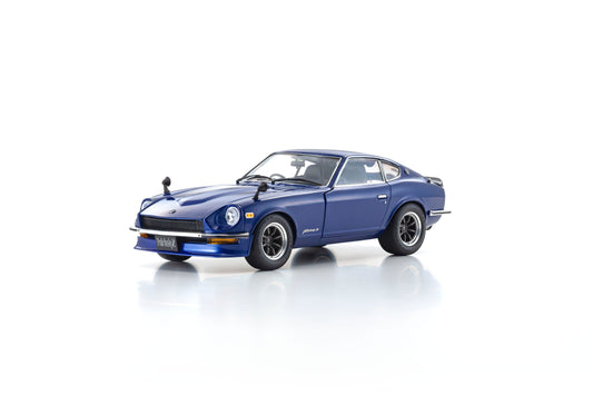 Kyosho 1:18 Nissan Fairlady Z-L (S30) - Blue/Silver Rim - 08220WBL