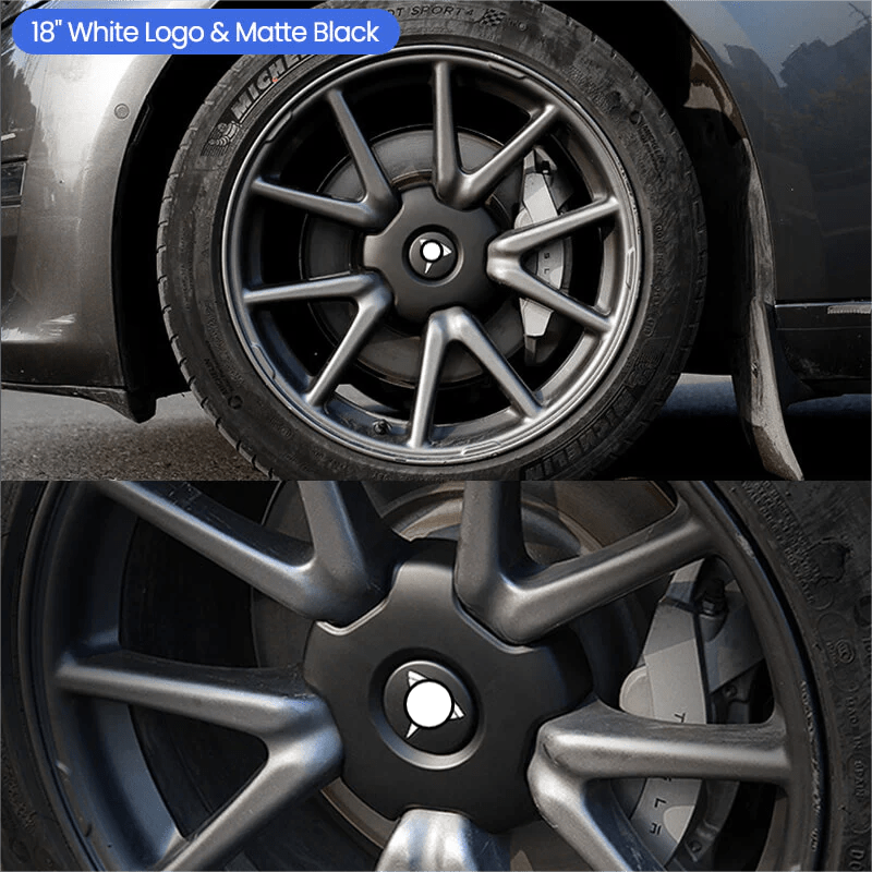 18" 19” Hub Center Caps for Model 3 (2017-2023) | Quick-Snap & Tool-Free