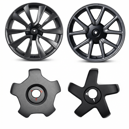 18" 19” Hub Center Caps for Model 3 (2017-2023) | Quick-Snap & Tool-Free