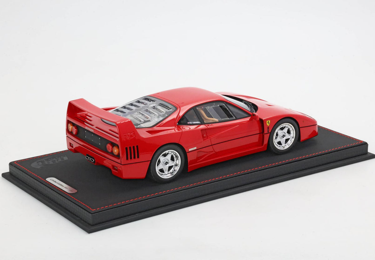 BBR 1:18 Ferrari F40 1987 Rosso Corsa - Ex Nigel Mansell P18168NM