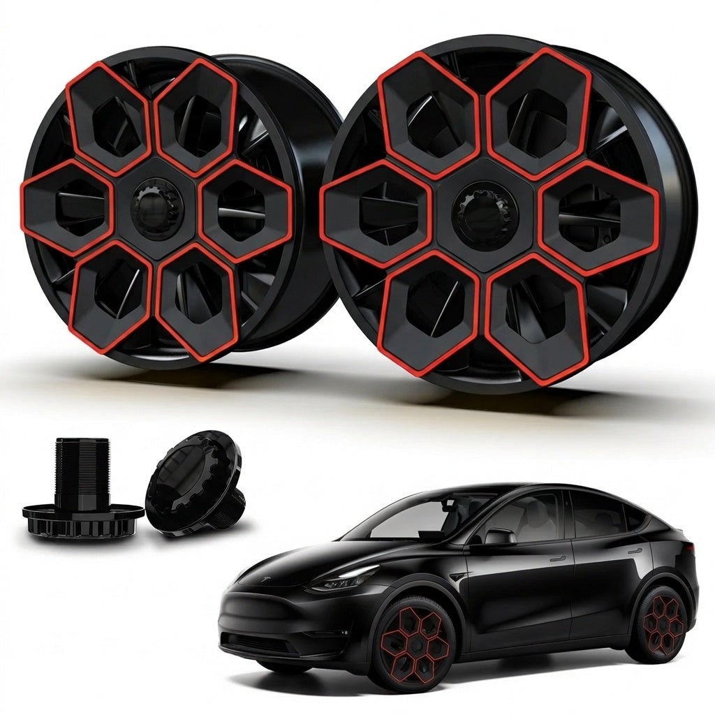 19" Hexa Honeycomb Wheel Covers for Model Y / Model Y Juniper | Tesery