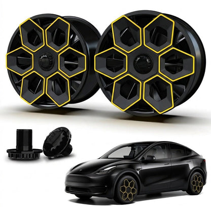 19" Hexa Honeycomb Wheel Covers for Model Y / Model Y Juniper | Tesery