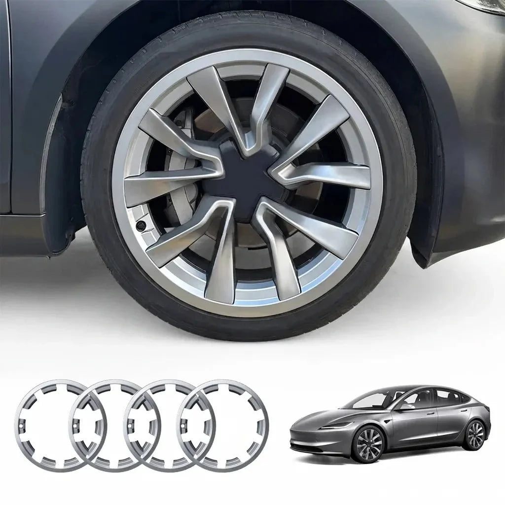 19’’ Nova Wheels Rim Protectors for Model 3 Highland | 360° ABS Wheel Edge Protection
