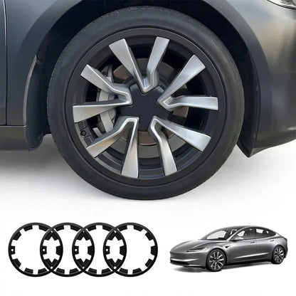 19’’ Nova Wheels Rim Protectors for Model 3 Highland | 360° ABS Wheel Edge Protection