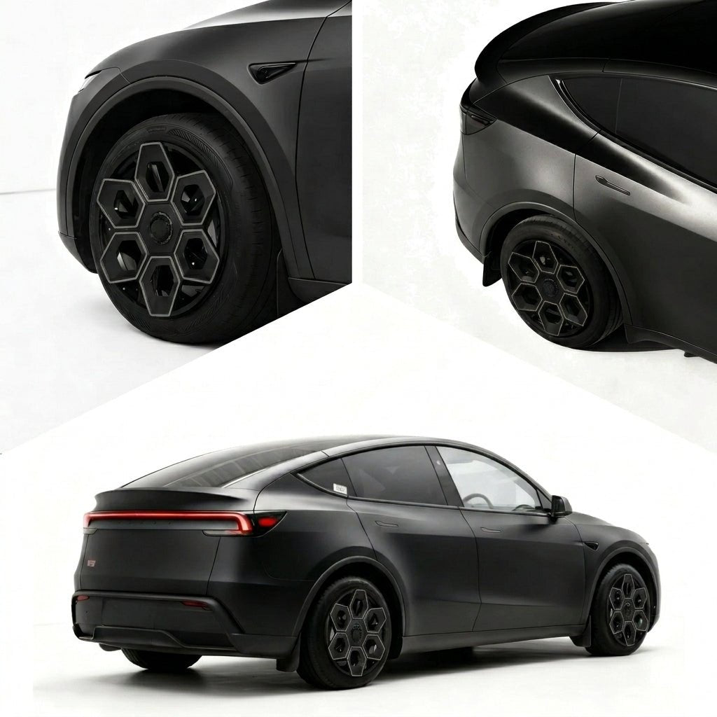 19" Hexa Honeycomb Wheel Covers for Model Y / Model Y Juniper | Tesery