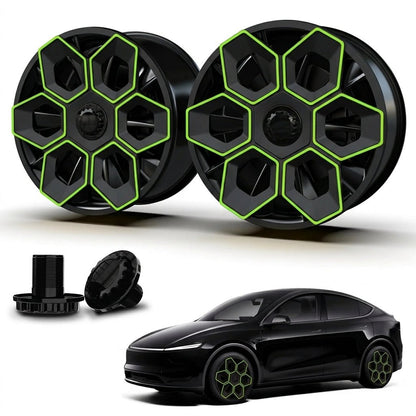 19" Hexa Honeycomb Wheel Covers for Model Y / Model Y Juniper | Tesery