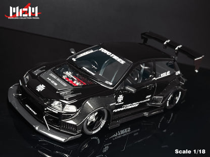 [Preorder] MCM 1:18 Honda Kevamannz 1996 EG6 Hatchback Wide  Body (5 Colours)