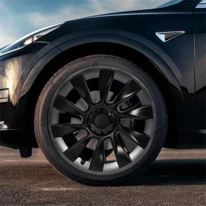 Split Hub Center Cap Covers for Model Y 20"/21" | 4-Piece Set | 5 Colors | Curb Rash Protection