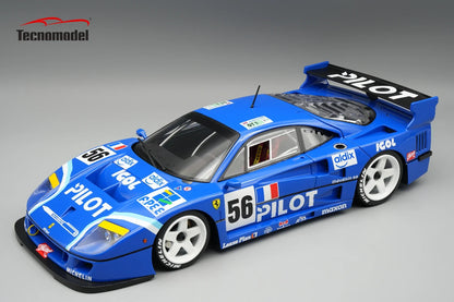 [Preorder] Tecnomodel 1:18 Ferrari F40 LM 1996 24H LM Pilot Pen Racing  Driver: M. Ferte / O. Thevenin / N. Loboissetier   Open Rear Trunk & Engine Part Closes w/ Magnetic System Limited Edition TM18-429F