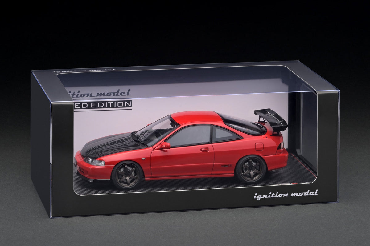 Ignition Model 1:18 Honda INTEGRA (DC2) TYPE R Red With B18C Engine IG3057