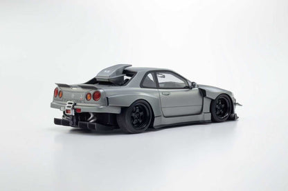 [Preorder] Kyosho 1:18 Nissan Skyline GT-R (R34) Khyzyl Saleem Grey KSR18068MG