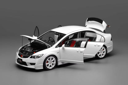 MOTORHELIX 1:18 Honda Civic Type R (FD2) 2007 Facelift Premium White Pearl M85404