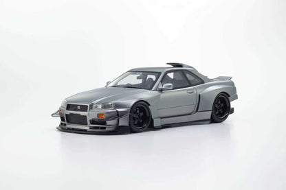 [Preorder] Kyosho 1:18 Nissan Skyline GT-R (R34) Khyzyl Saleem Grey KSR18068MG