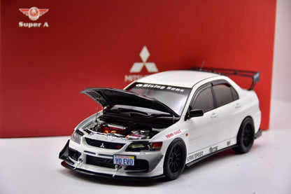 SUPER A 1:18 Mitsubishi EVO9 MR White FQ-360