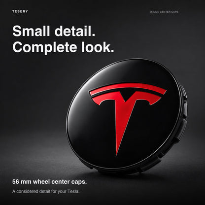4 Pcs Hub Caps Covers Car for Tesla Model 3/Y/S/X (Diameter 56MM)