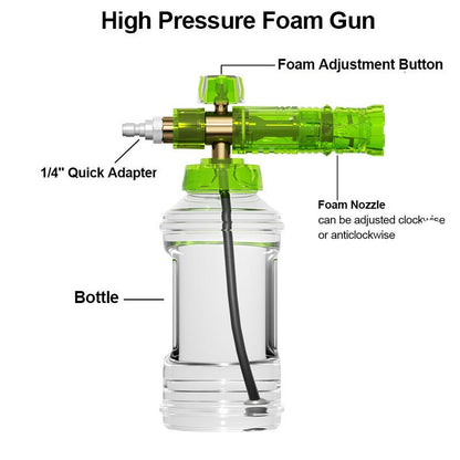 4000 PSI Foam Cannon for Pressure Washer - Aluminum Alloy Snow Foam Lance with 1/4" Quick Connect