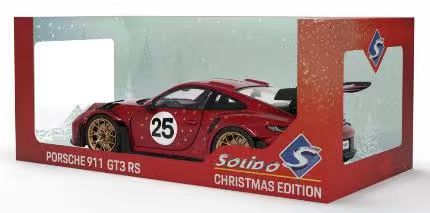 [Preorder] Solido 1:18 2026 Porsche 911 (992) GT3 RS Christmas Edition Red S1812111B